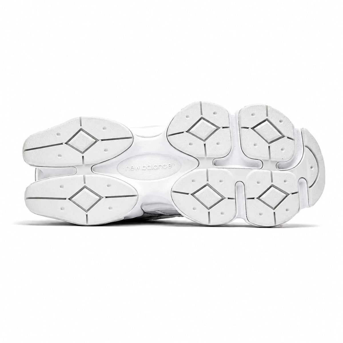 Unisex Chunky Leather & Mesh Trainers in white – view 5