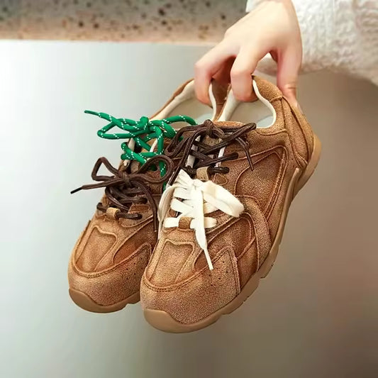 Women's Retro Suede Running Trainers