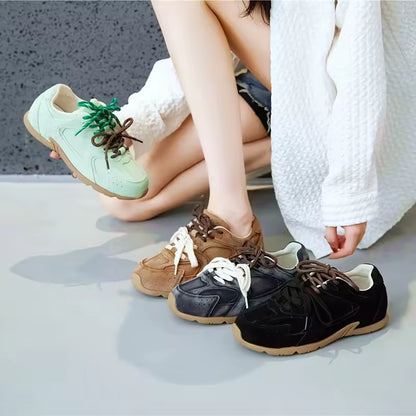 Women's Retro Suede Running Trainers