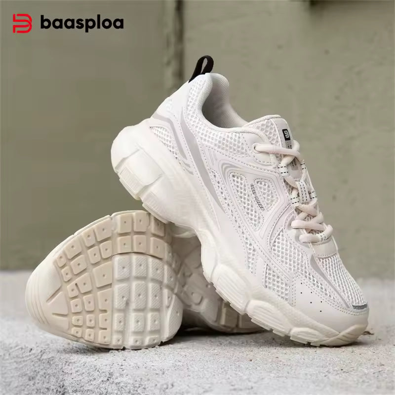 Women's Silver Retro Running Trainers
