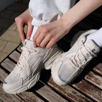 Women's Silver Retro Running Trainers