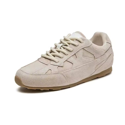 Women's Suede Retro Trainers with Gum Sole