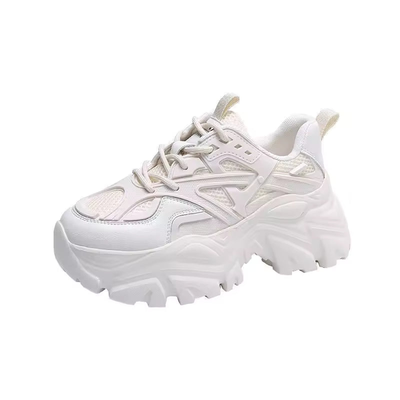 Women's Black Chunky Platform Trainers