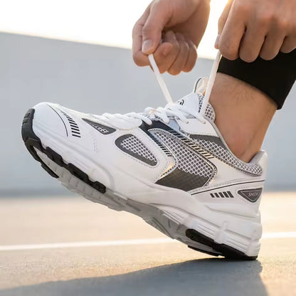 Retro Chunky Y2K Trainers in Breathable Mesh