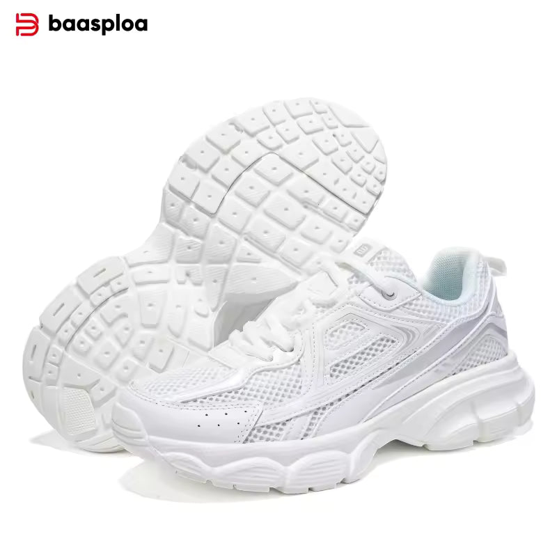 Women's Silver Retro Running Trainers