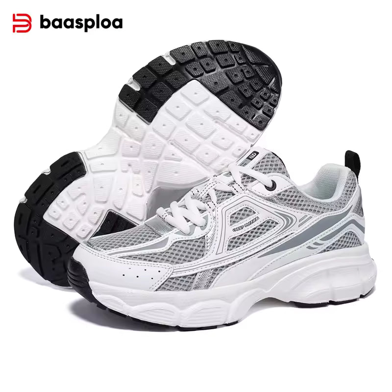 Women's Silver Retro Running Trainers