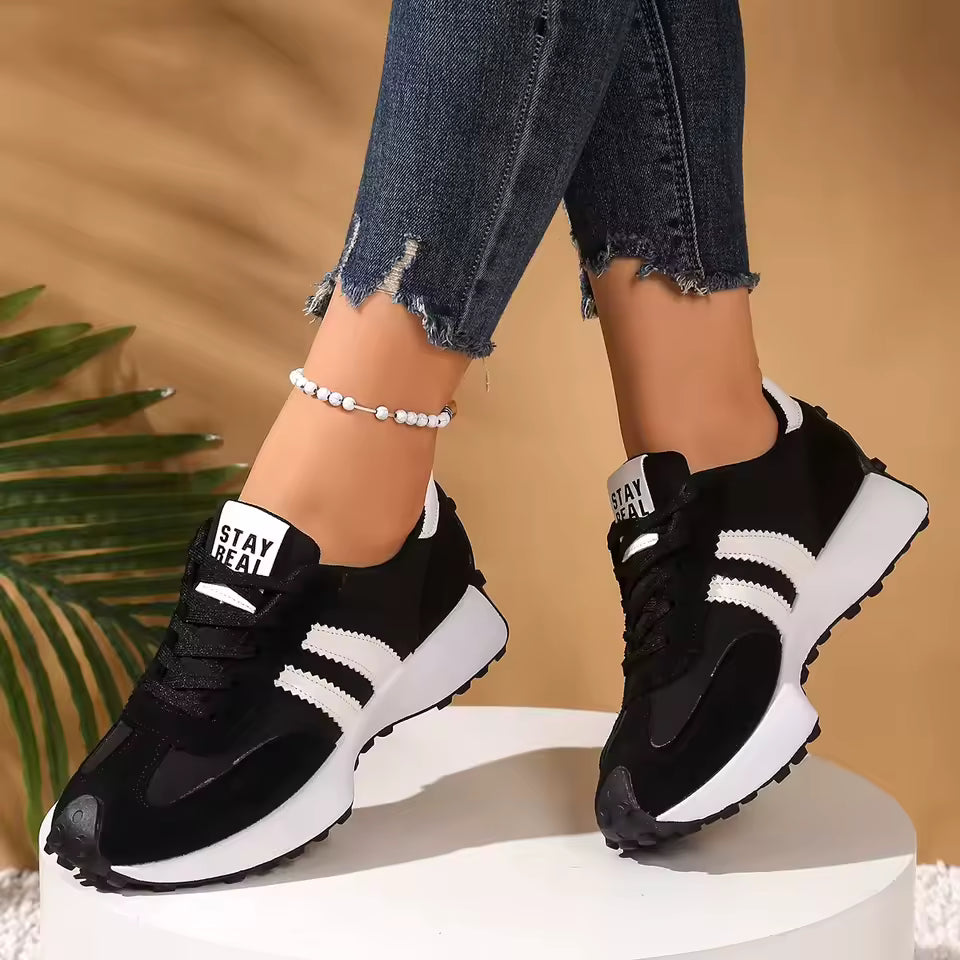 Women's Chunky Mesh Platform Trainers