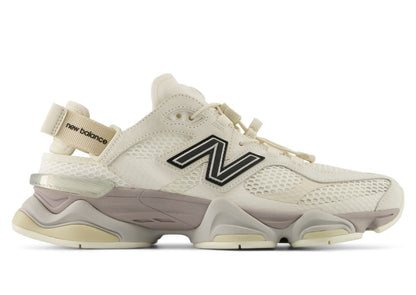 Unisex Chunky Mesh Trainers with Heel Strap in off-white, mauve – view 5