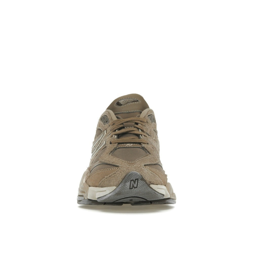 Unisex Chunky Suede Trainers in khaki, taupe – view 2