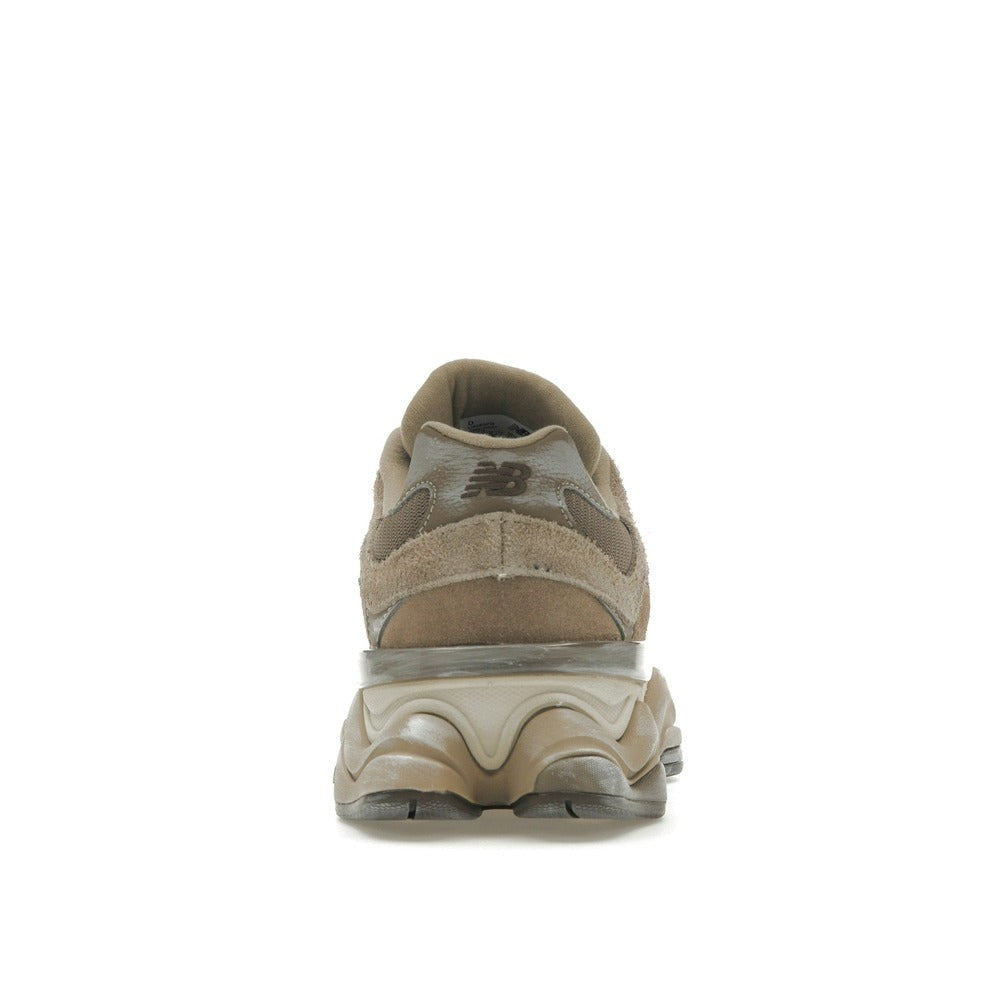 Unisex Chunky Suede Trainers in khaki, taupe – view 4