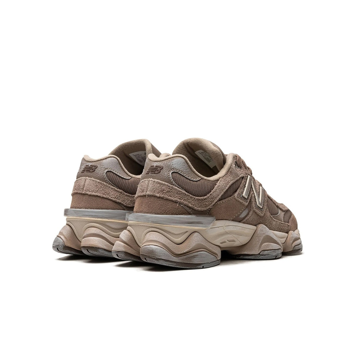 Unisex Chunky Suede Trainers in mushroom brown – view 3