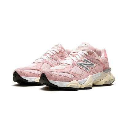 Unisex Chunky Suede Trainers in soft pink, cream – view 2