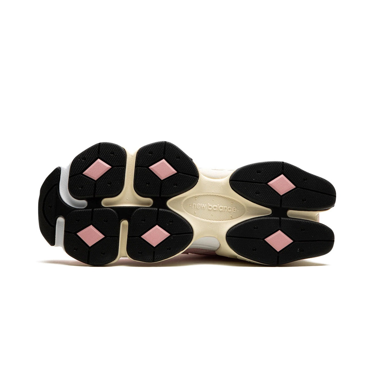 Unisex Chunky Suede Trainers in soft pink, cream – view 5