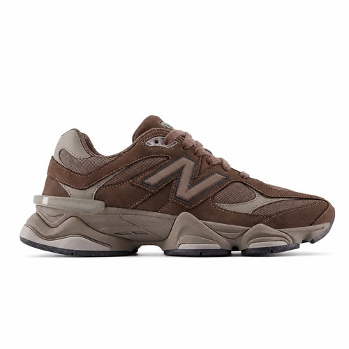Unisex Chunky Suede Trainers in mocha brown – side view