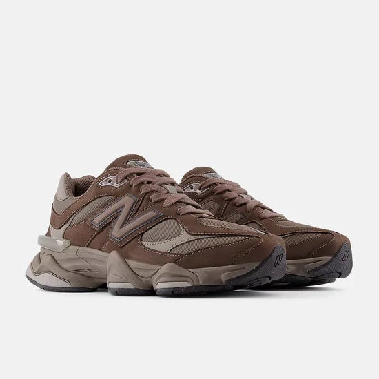 Unisex Chunky Suede Trainers in mocha brown – view 3