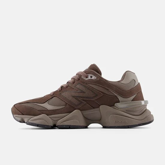 Unisex Chunky Suede Trainers in mocha brown – view 4