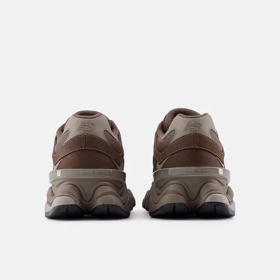 Unisex Chunky Suede Trainers in mocha brown – view 5