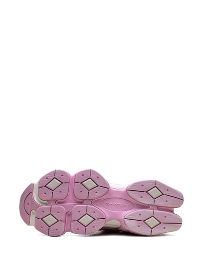 Unisex Chunky Suede Trainers in pink – view 4