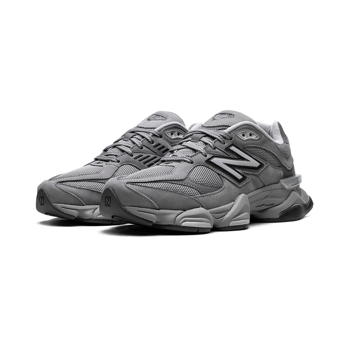 Unisex Chunky Suede Trainers in grey – view 2