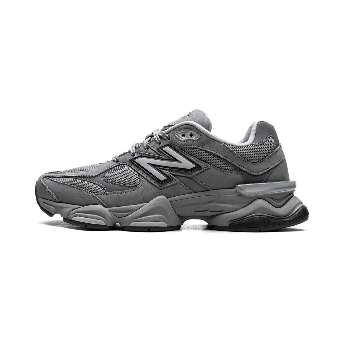 Unisex Chunky Suede Trainers in grey – view 6