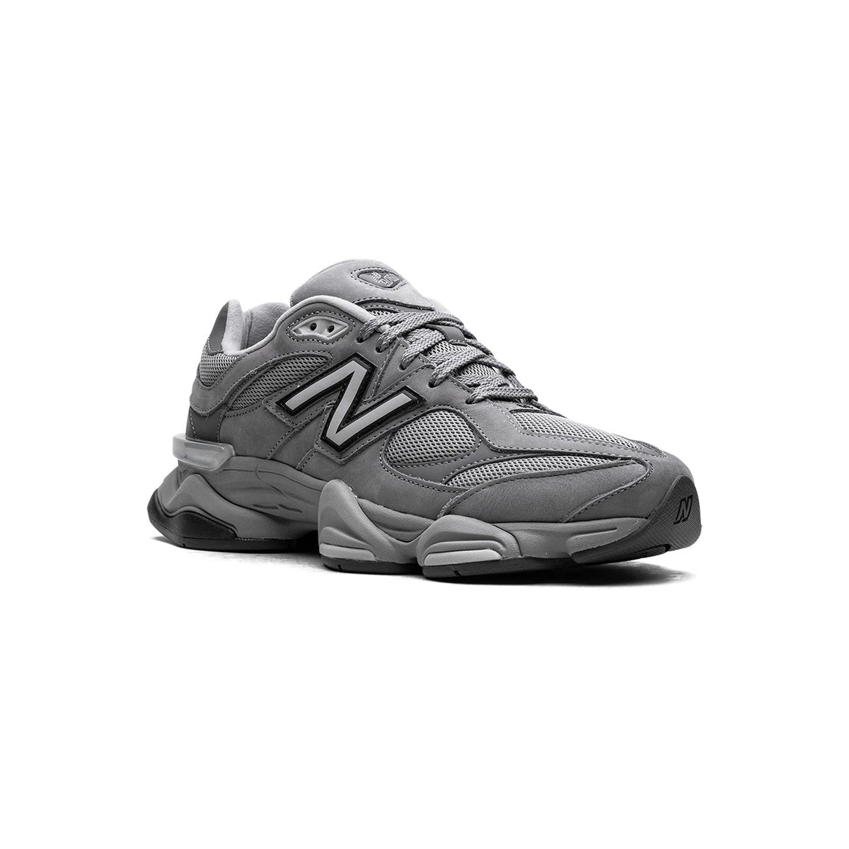 Unisex Chunky Suede Trainers in grey – view 7