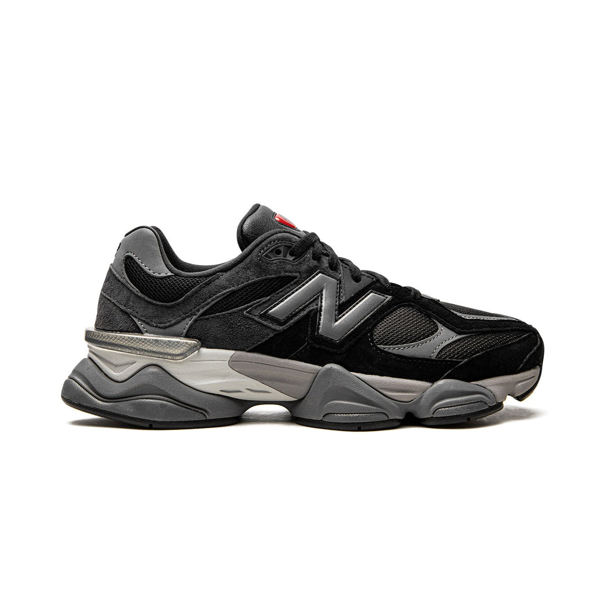 Unisex Chunky Trainers in black, charcoal grey, cream – side view