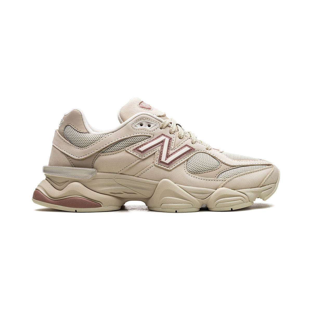 Unisex Chunky Trainers in bone, taupe – side view