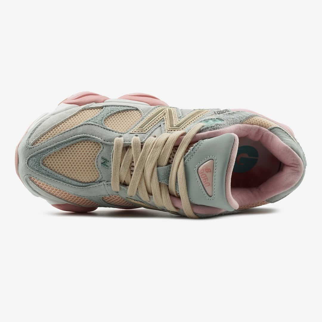 Unisex Chunky Trainers in grey, peach, pink – view 4