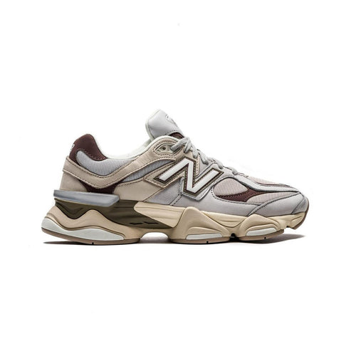 Unisex Chunky Trainers in grey, taupe, brown – side view