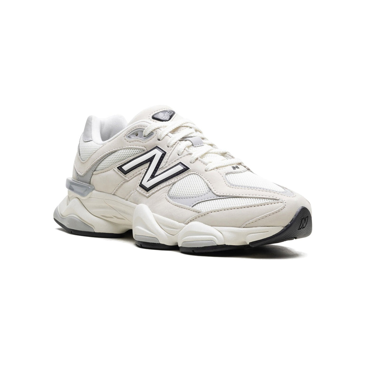 Unisex Chunky Trainers in off-white, black, pale blue – view 6