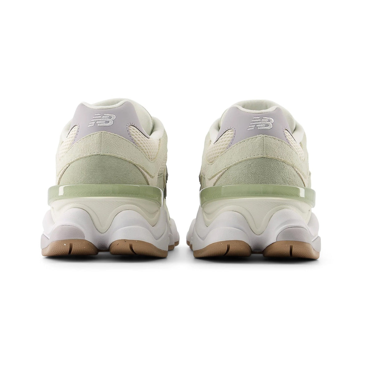 Unisex Chunky Trainers in pale sage, cream – view 5