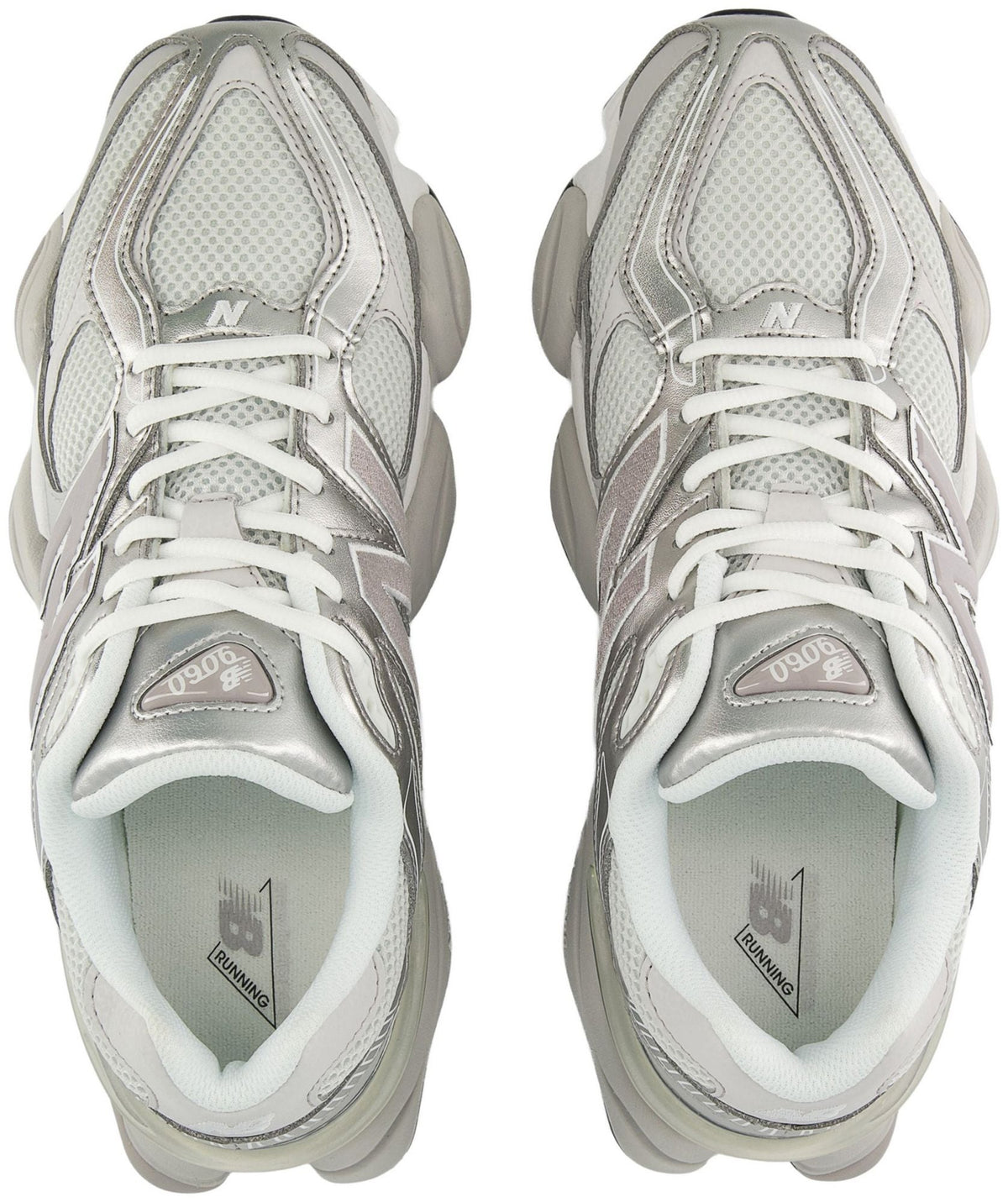 Unisex Chunky Trainers in silver grey, lilac – view 2