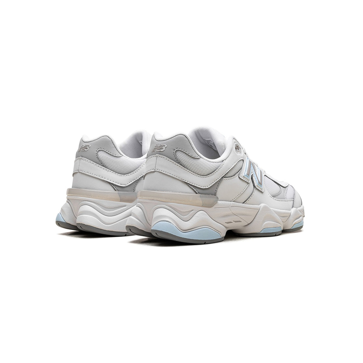 Unisex Chunky Trainers in white, grey, sky blue – view 3