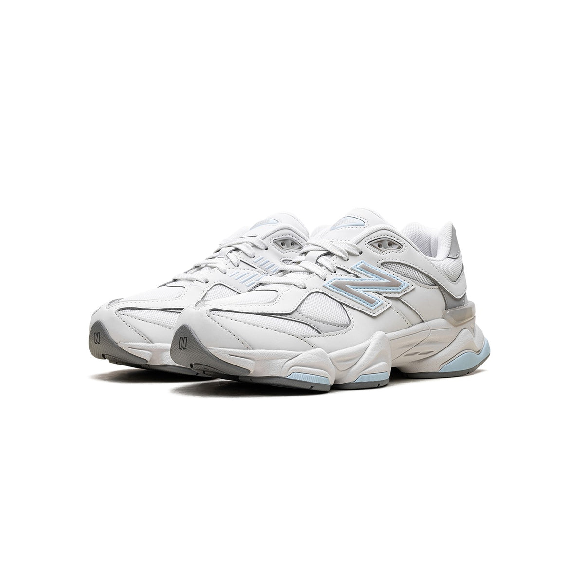 Unisex Chunky Trainers in white, grey, sky blue – view 4